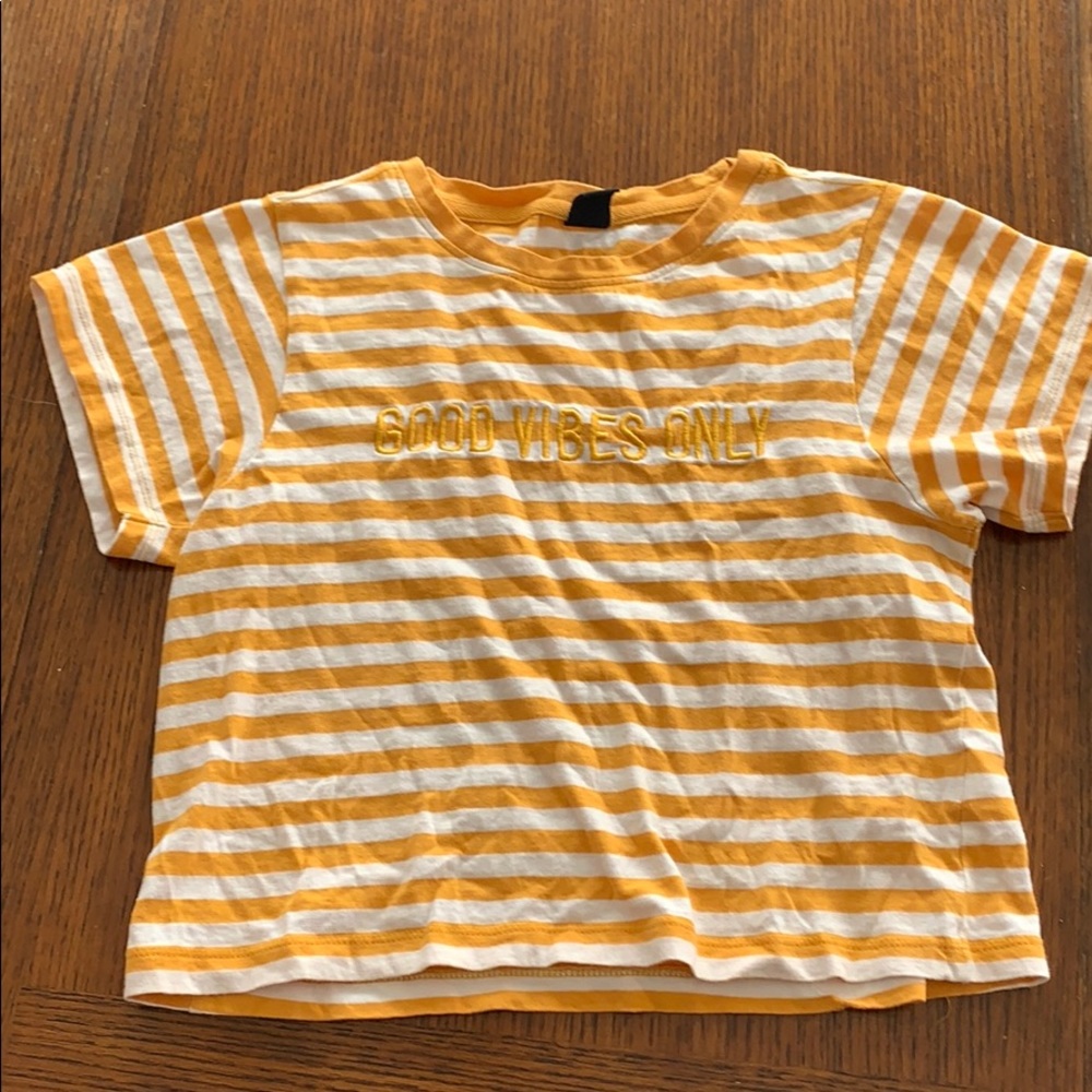 Good vibes only crop top